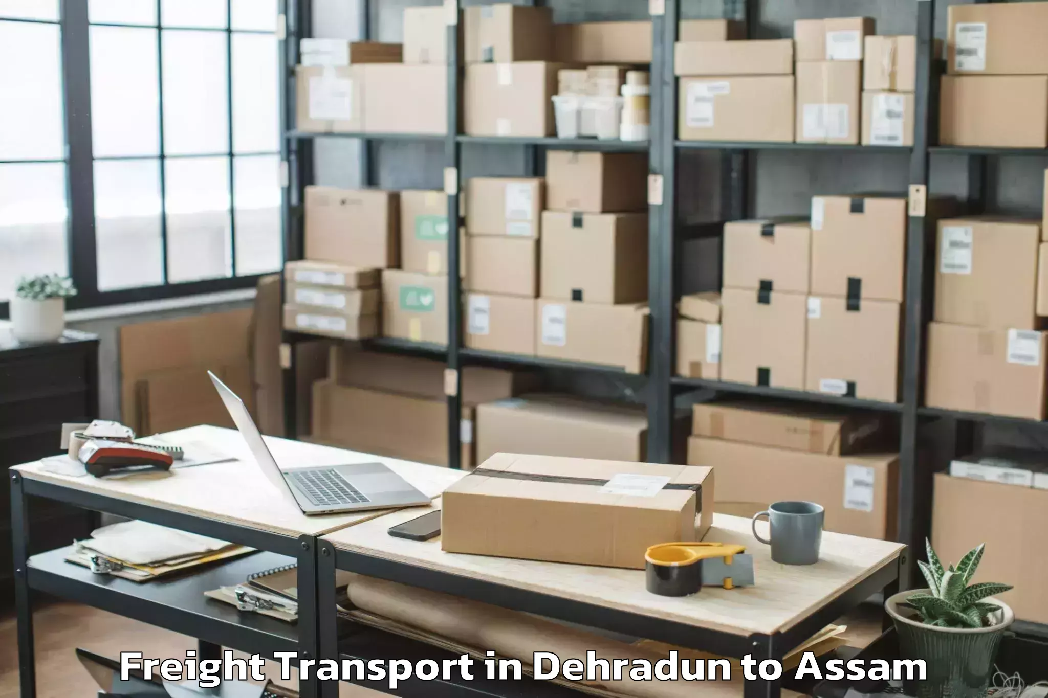 Efficient Dehradun to Dibrugarh University Freight Transport